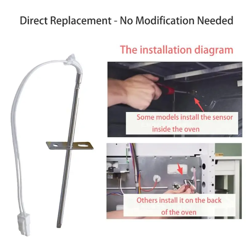 CHCH For Multiple Models Compatible Frigidaire Oven Temperature Sensor Probe 316217002-Ensures Accurate Cooking Precise