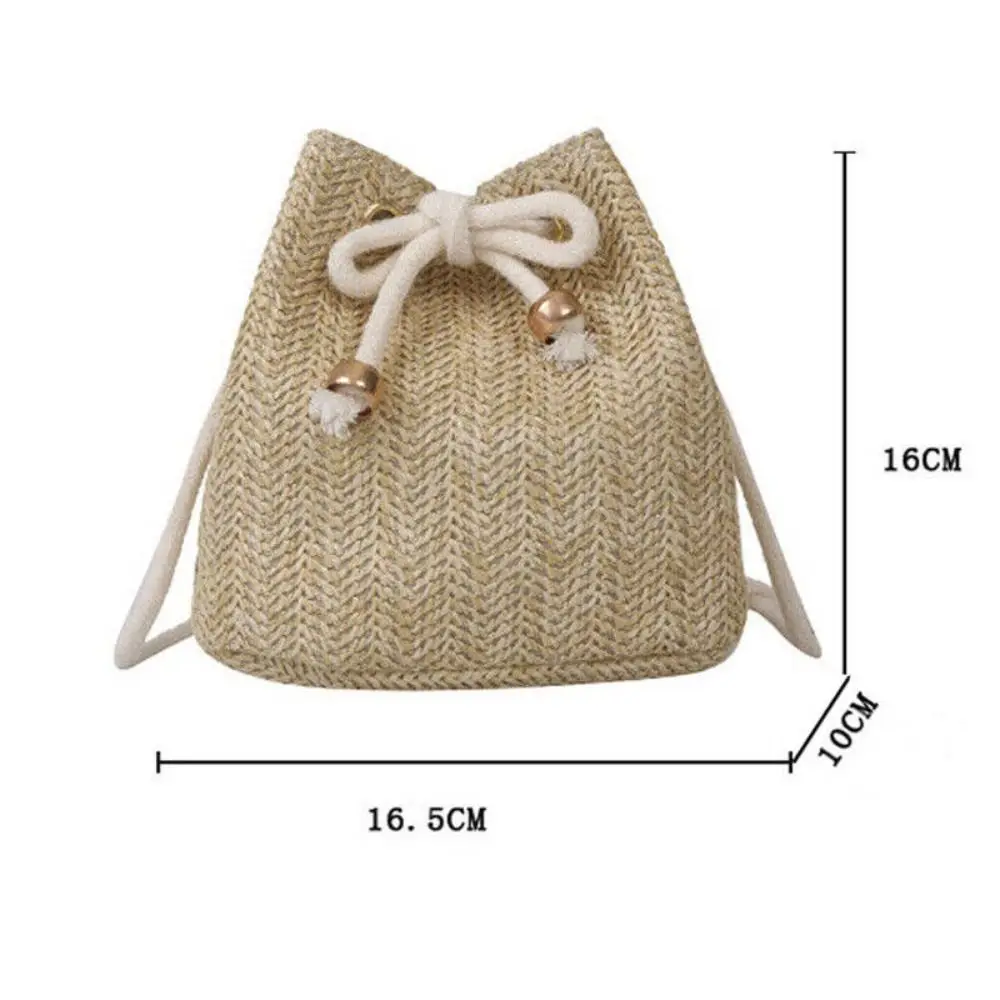 NEW Womens Cross Body Bag Soft Woven Straw Shoulder Bags Ladies Summer Beach Handbag Casual Female Satchels