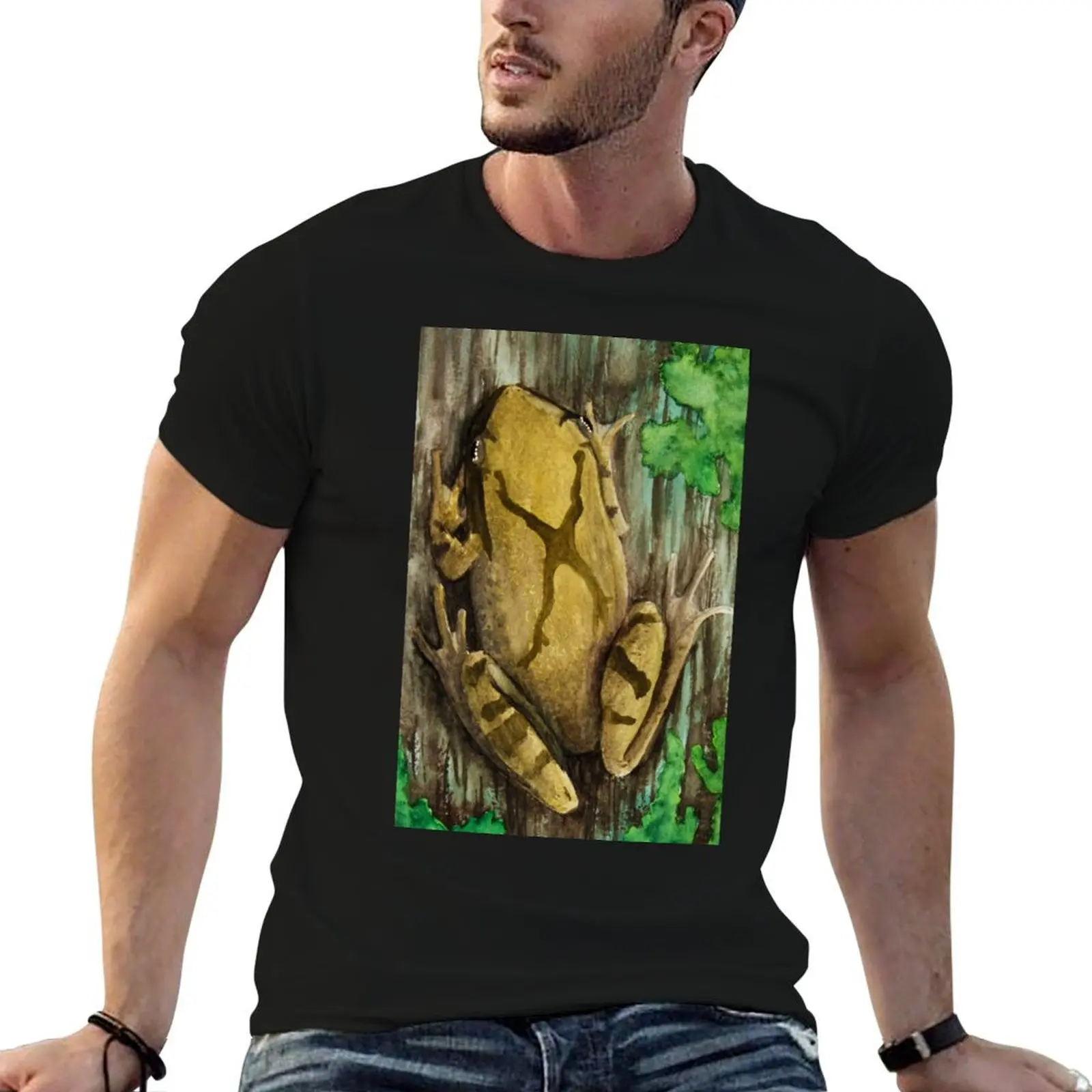 

Spring Peeper T-Shirt man t shirts cotton t shirt men 100% cotton luxury brand T-Shirt