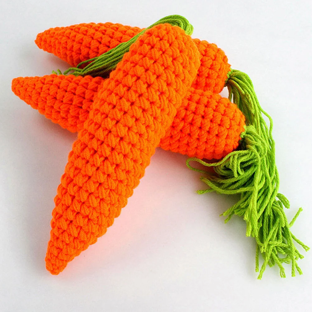 3 Pcs Rabbit Photography Clothing Infant Costume Boys Hats Suite Easter Newborn Outfit Props Yarn Baby Child Knitting Kit