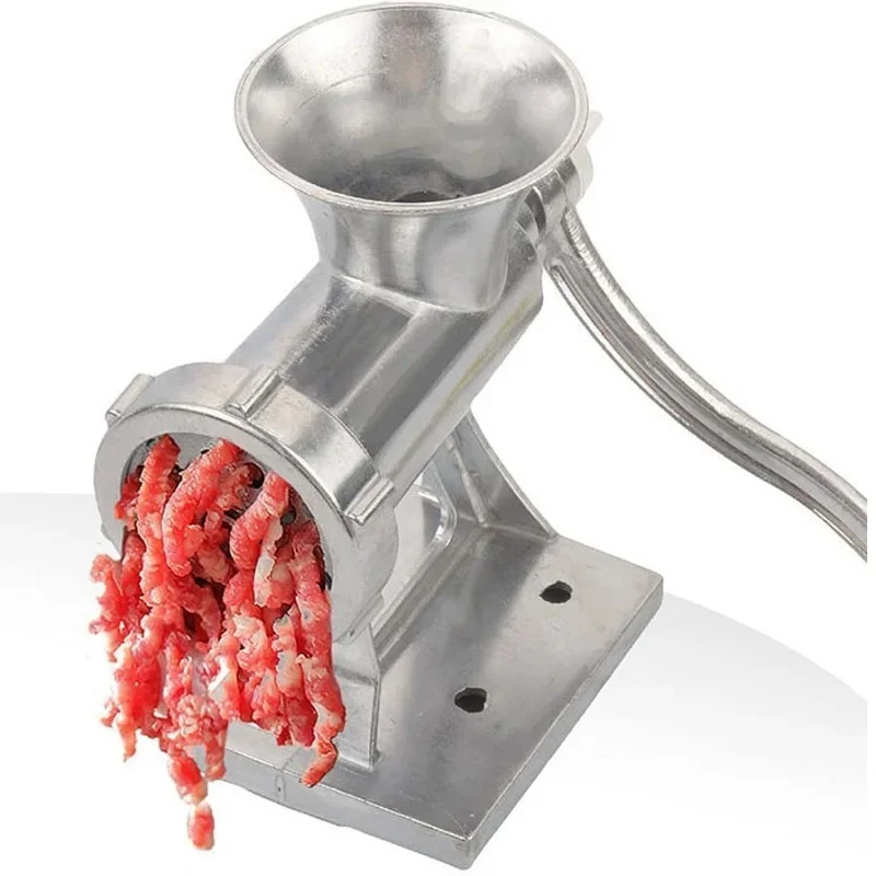 Manual Meat Grinder Stainless Steel Sausage Filling Machine Vegetable And Garlic Shredder Suitable For Household And Restaurant