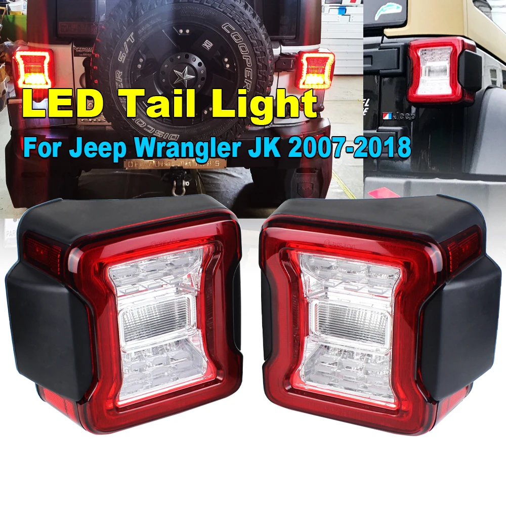 LED Rücklicht Rücklicht Baugruppe für Jeep Wrangler JK 2015-2018 Rückleuchten Bremse Rücklicht