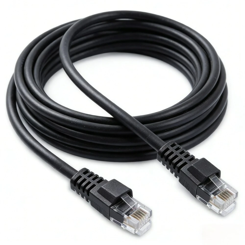 3M Black RJ12 6P6C Male to Male Molded Programming Cable