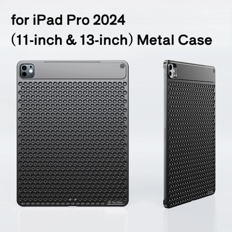 For IPad Pro 2024 (M4) Aluminum Tablets Case with Aromatherapy Ultra-Thin Hollow Heat Dissipation for Ipad Pro 11 Inch&13 Inch