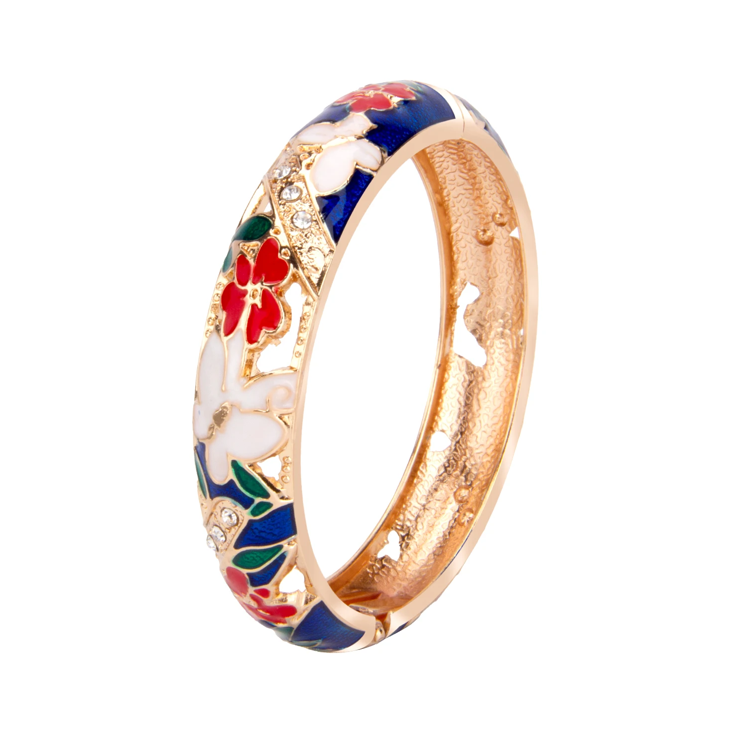 Enamel Bracelets For Women Bangle On Hand Floral Cloisonne Butterfly India African Jewelry Women\'s Hand Bracelets Designer Gifts