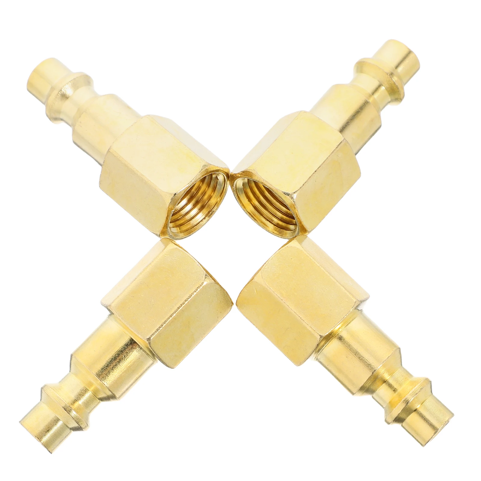 

4pcs Pneumatic Quick Connectors Air Hose Fitting Couplers Repair Threaded Efficient Connection Automotive