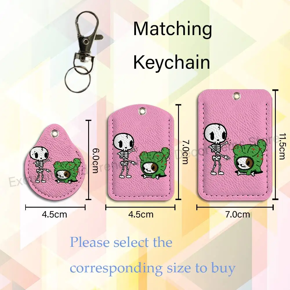 Cute T-TokidokiS Girl Custom Access Card Case Leather Card Holder Transportation Card Case Gifts view 5
