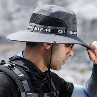 Men Summer Bucket Hat Women Outdoor UV Protection Breathable Hunting Hiking Hat Wide Brim Sunscreen Beach Cap Fisherman Hat