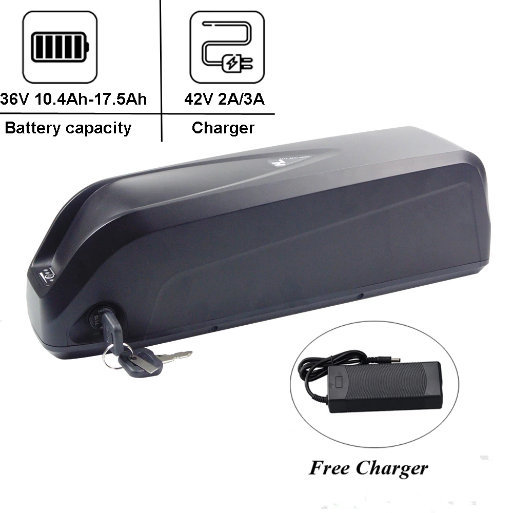 Hailong 36V 10.4Ah 13Ah 16Ah Ebike Lithium ion Battery for Ampere Explorer Tourer S Wayscral Anyway E100 E200 E300 Electric Bike