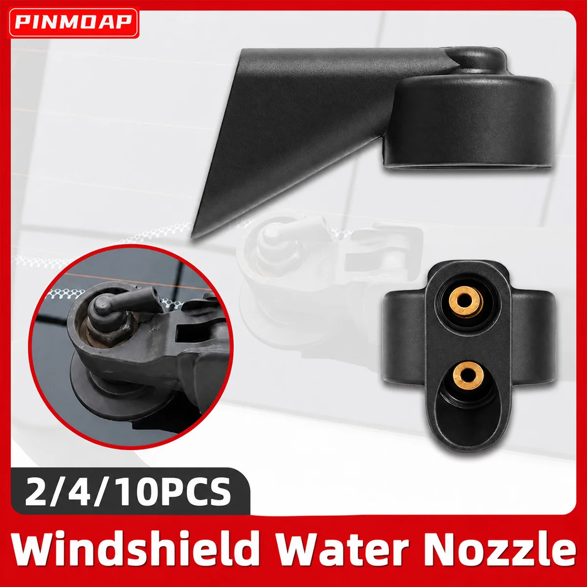 PINMOAP Suitable For Audi A1 A4 Avant B6 Estate B7 Allroad B8 A3 S3 S4 A6 C6 Q7 Q5 SQ5 Car Front Window Spray Nozzle 8K9955985A