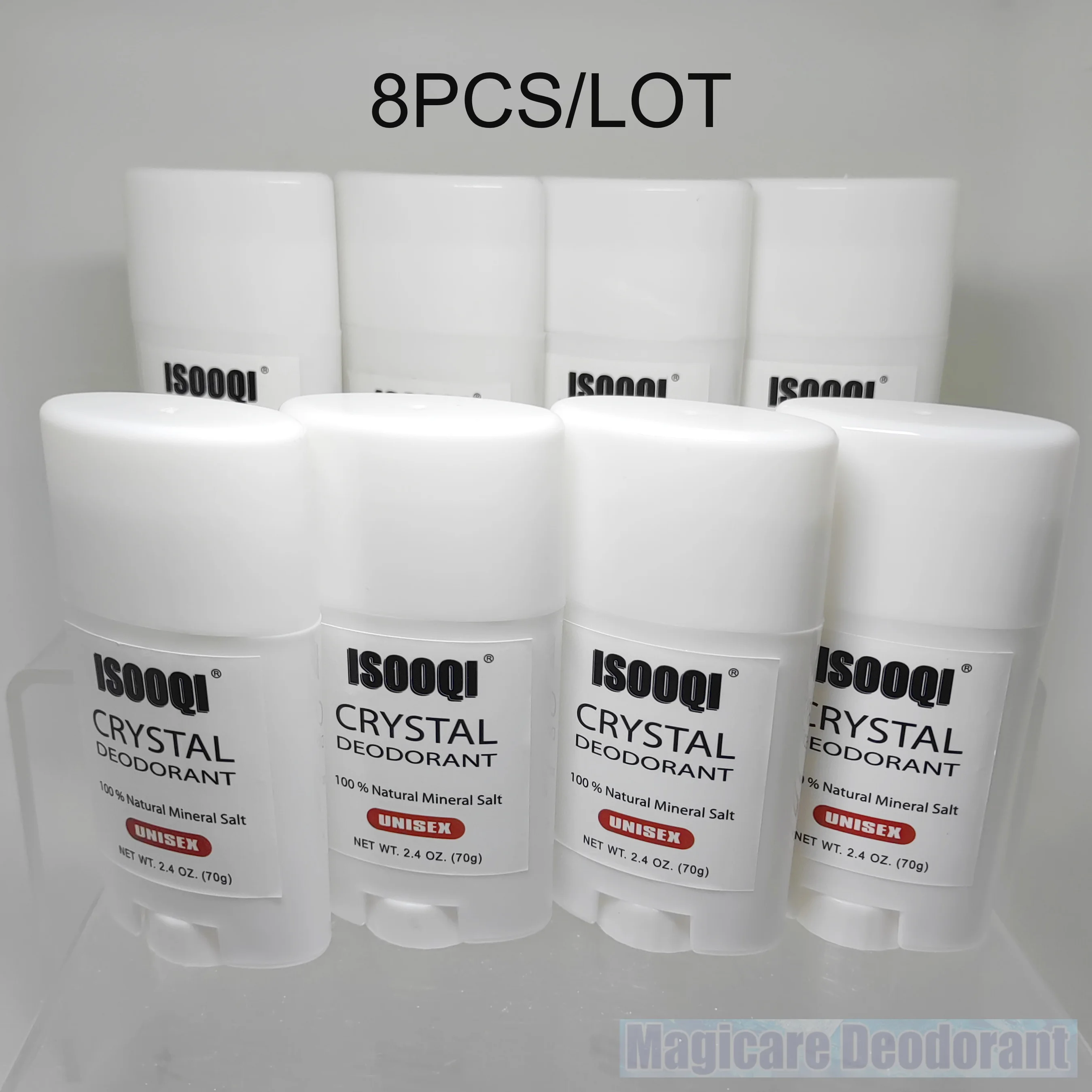 70g Alum Stick 8PCS/LOT Potassium Alum Block Antiperspirant Stone Crystal Deodorant Natural Mineral Salt Underarm Unisex