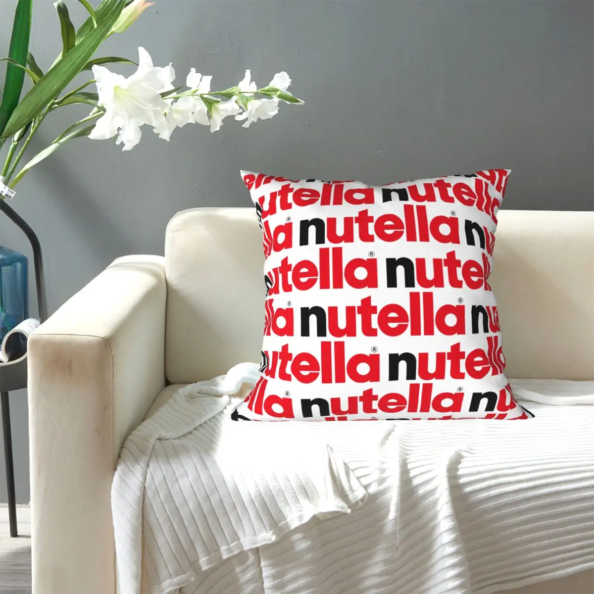 Nutella Square Pillowcase Pillow Cover Cushion Decor Comfort Throw Pillow for Home Car