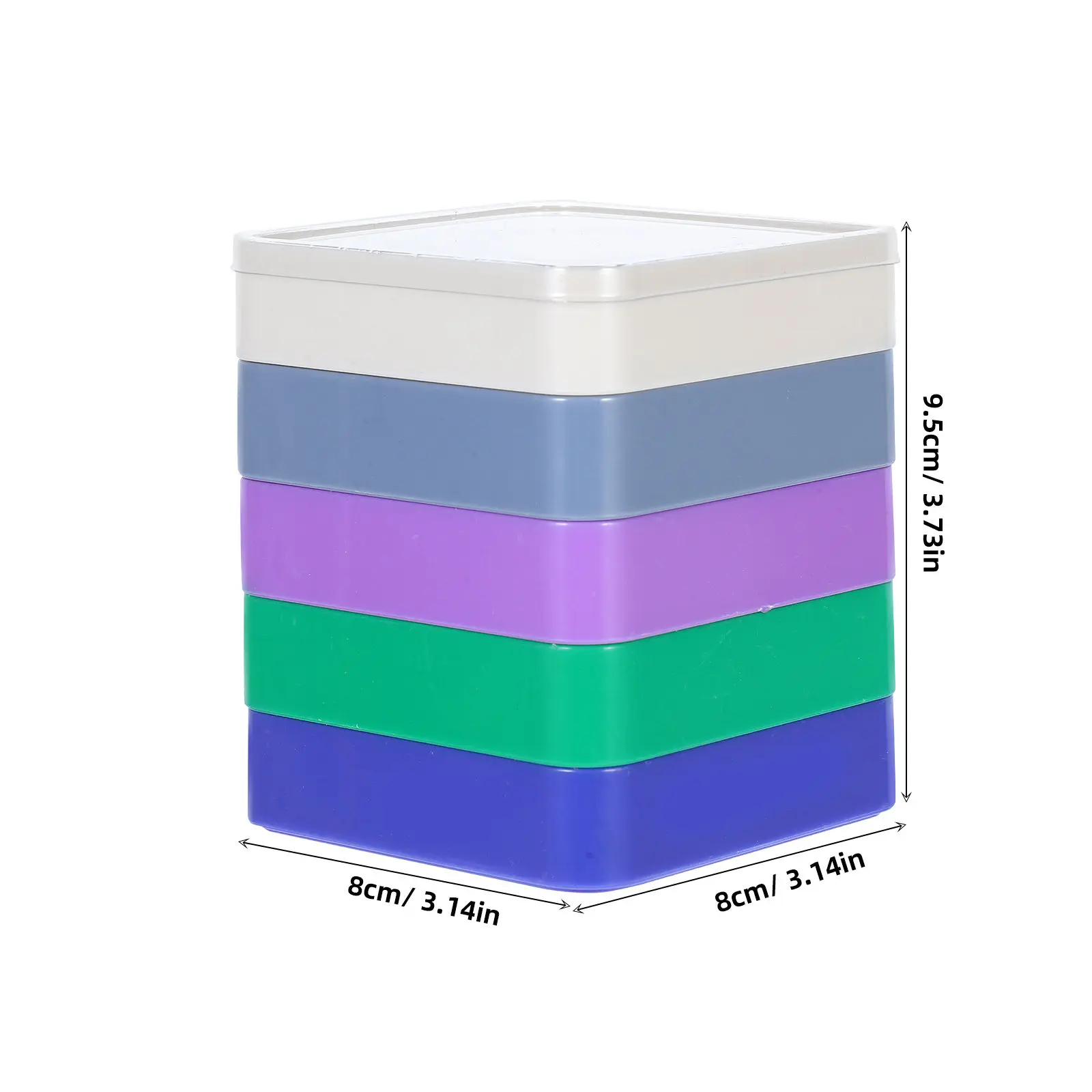 Watch Parts Storage Box Multi-Section Plastic Organizer for Watch Repair Tools Screws Movements Color-Coded Layout Efficient