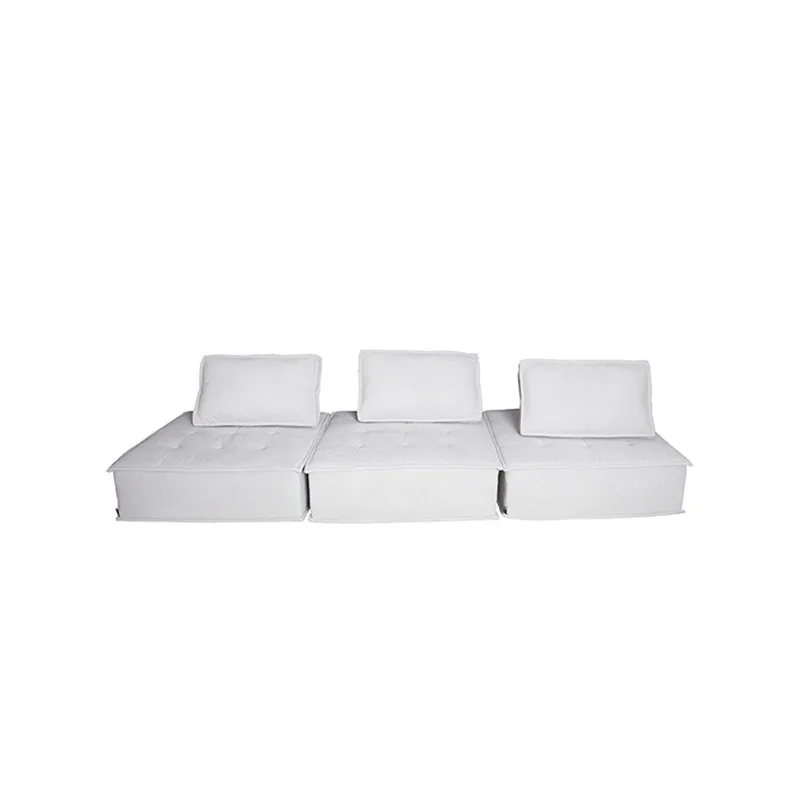 Italian minimalist tofu sofa, small apartment living room free combination fabric square furniture module Nordic