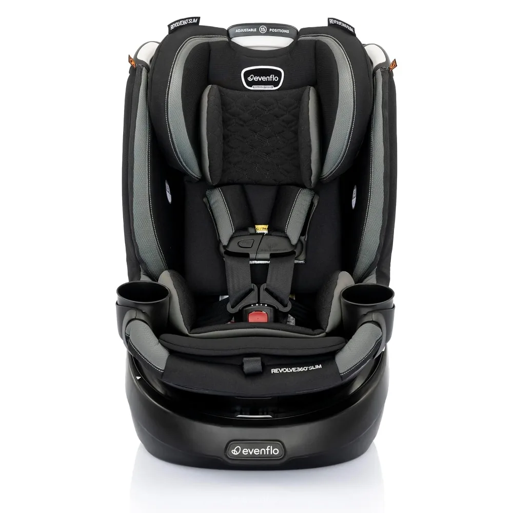 

Revolve360 Slim 2-in-1 Rotational Car Seat with Quick Clean Cover (Salem Black)