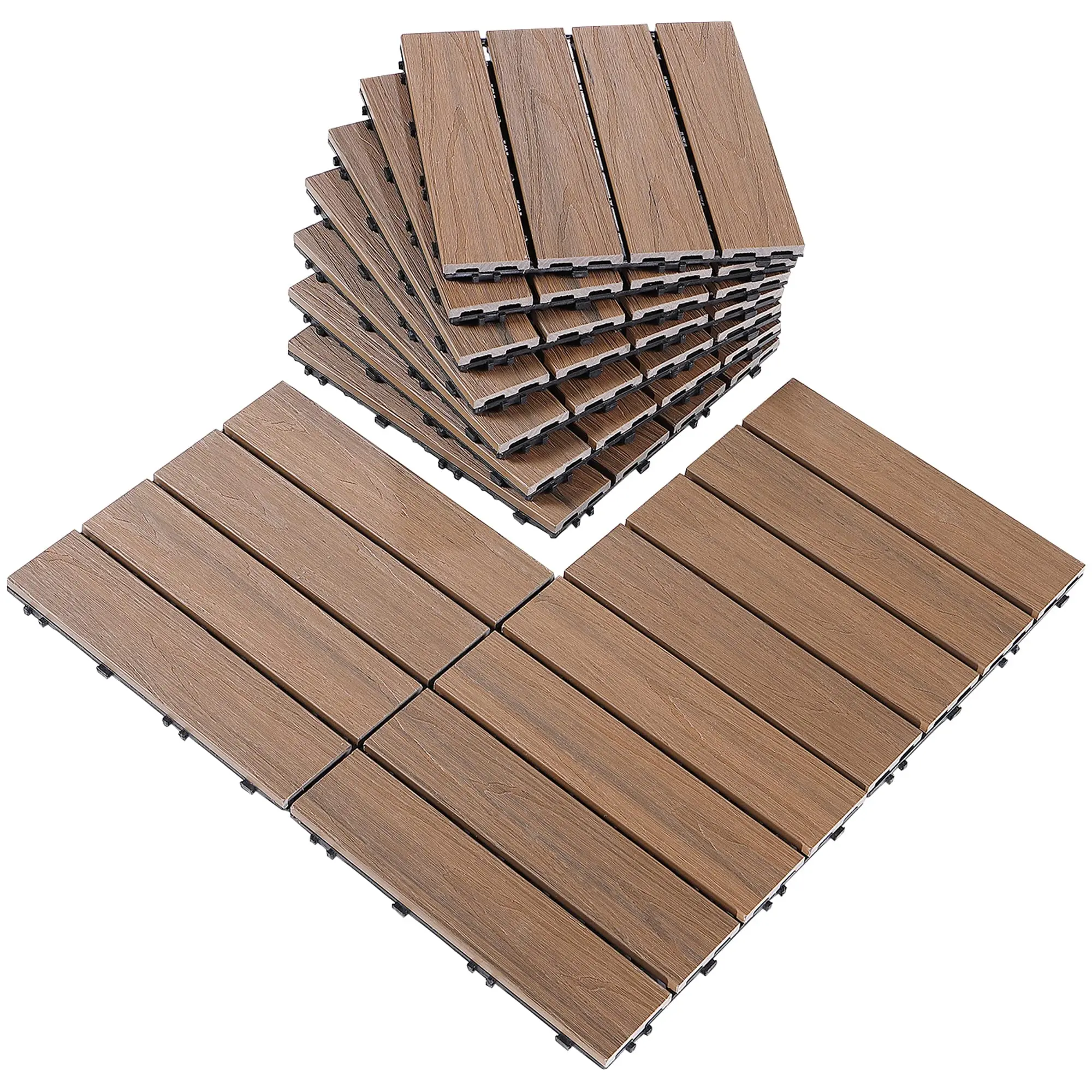 1Pcs Decoration Of Household Splicing Solid Wood Flooring, Terrace, Courtyard, Outdoor Ground, Balcony Renovation