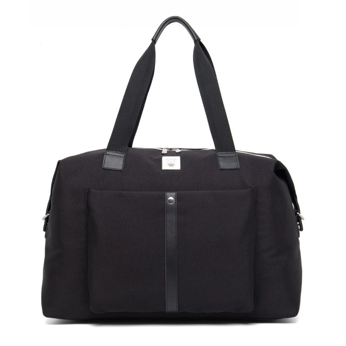 Lequeen-Bolsa de maternidad para Hospital, bolso de gran capacidad, impermeable, negro, almacenamiento de pañales, organizador de artículos de bebé,