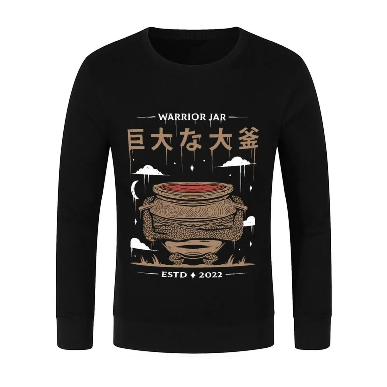 Warrior Jar Pullover graphic t shirts men men's sweat-shirt korean style clothes men clothes men's sweatshirt