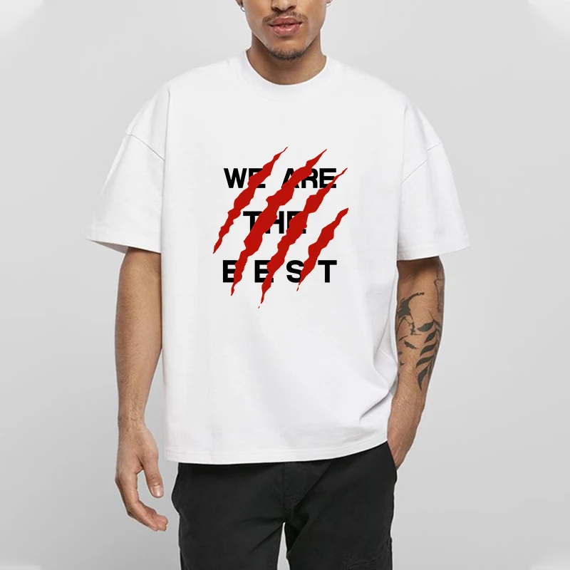 

We are the Best Printed Graphic T Shirts 100% Cotton Men's Clothing Personalized Gifts for Men New in Tops Short Sleeve Tee