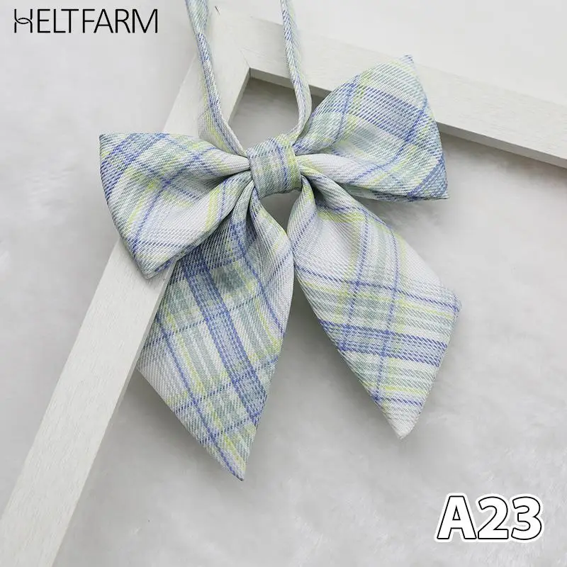 격자 무늬 Bowtie 여성 캐주얼 보우 타이 여성용 유니폼 칼라 Butterf Bowknot 성인 체크 보우 타이 Cravats Girls Bowties