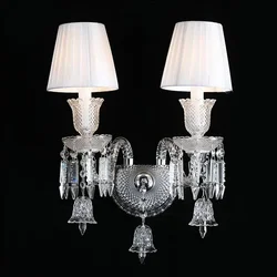 led crystal wall lamp European style bedroom headboard mirror front wall lamp aisle corridor living room decoration light