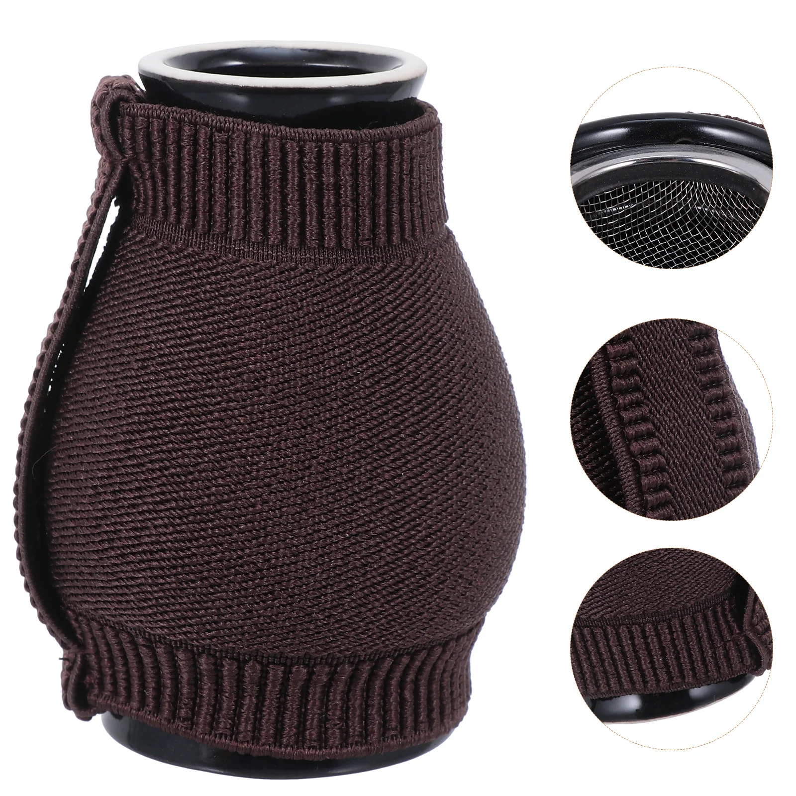 Caja de moxibustión de cerámica, quemador de Moxa portátil, olla de energía con ventosas, diseño ergonómico duradero, relajación segura para la salud