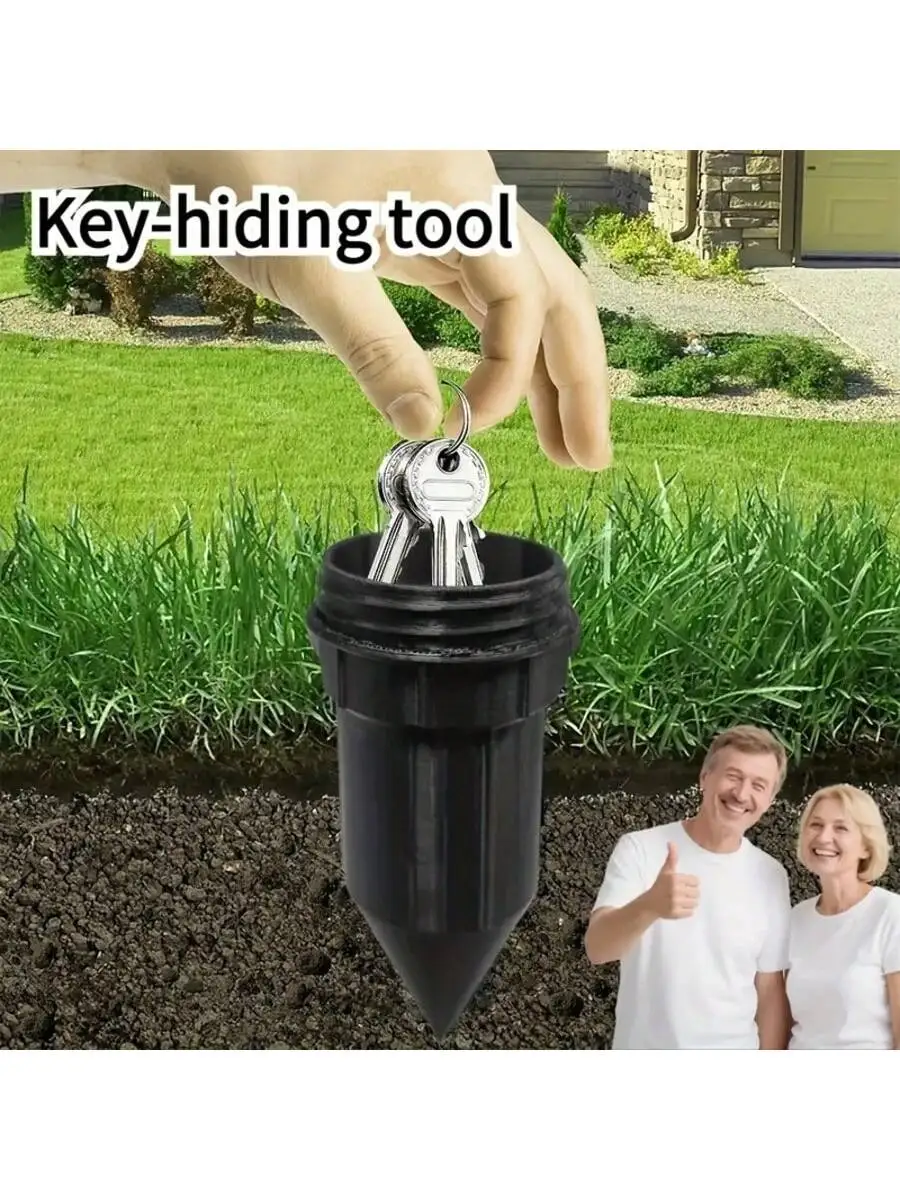 Realistic Key Hider Sprinkler, Outdoor Garden Yard Lawn Waterproof Key Box, Easy To Insert Into Garden Lawn Underground