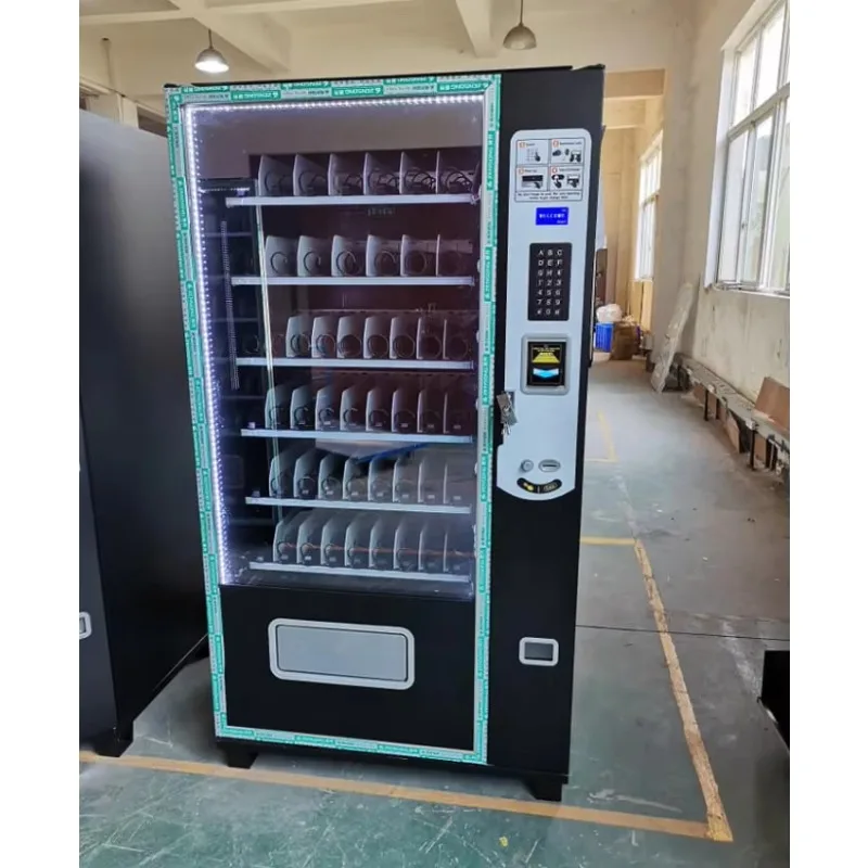 التبريد المياه المشروبات الباردة وجبات خفيفة ATM آلة بيع مشروبات الحليب التفاف مخصص مجاني