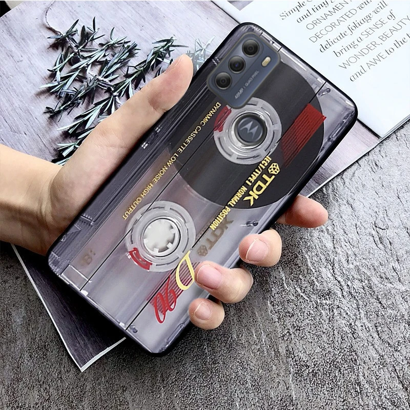 

Cassette tape Battery Case For Moto G Stylus 5G G Play G35 G45 G54 G24 G86 G04S E13 E14 E32 E32S