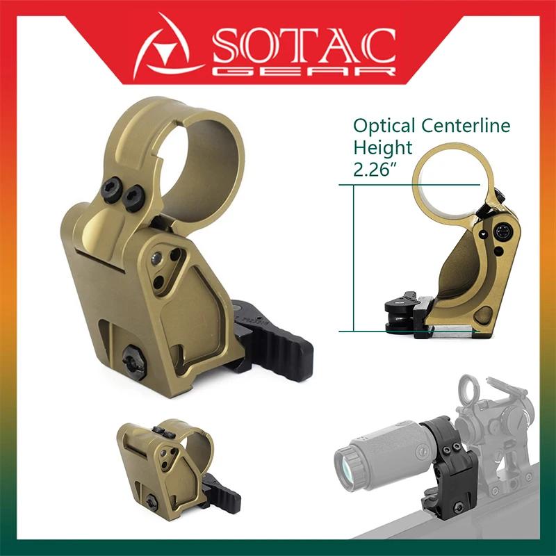 

Тактический прицел SOTAC FAST, размер кольца 30 мм, FTC, крепление QD, оптический прицел 2,26 дюйма, высота, Fot 3X-C, 3XMAG-1, трубка 30 мм