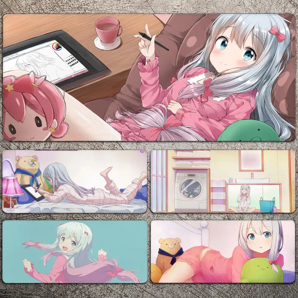 

ANIME Izumi Sagiri Figure Mousepad Large Gaming Mouse Pad LockEdge Thickened Computer Keyboard Table Desk Mat