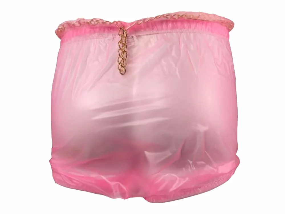 Haian Pull-On Locking Plastic Pants Color Glass Clear  # P016-5