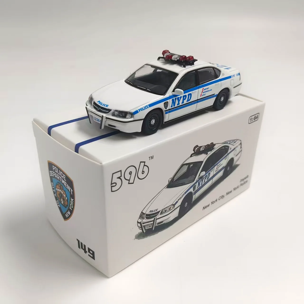 596 Modell 1:64 2005 IMPALA SS Legierungs-Polizeiautomodell
