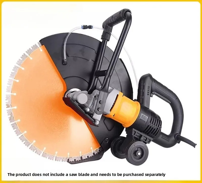 High power hand push brushless slotted concrete cutting machine