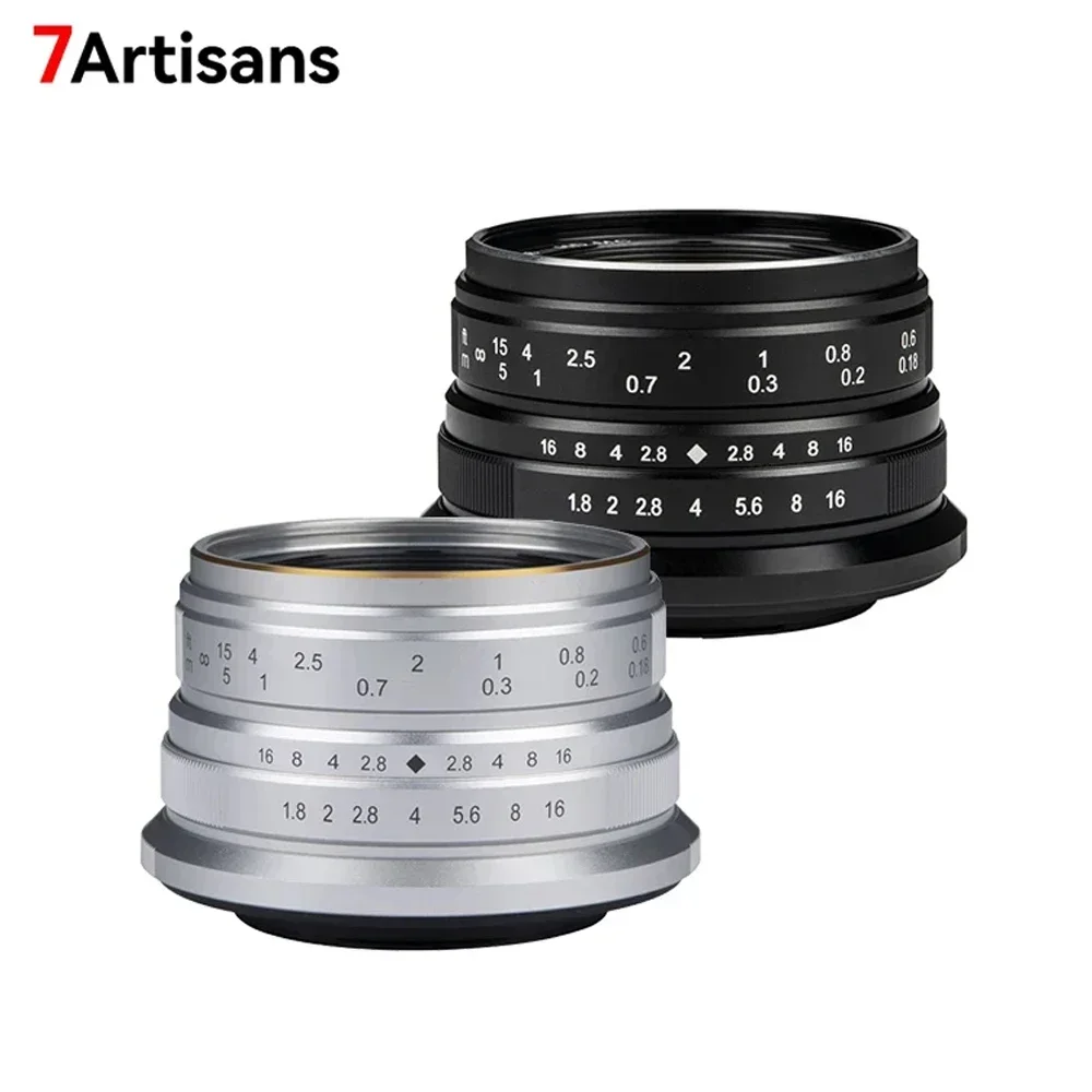 7artisans 25mm F1.8 APS-C Manual Focus Prime Lens For Sony E Fujifx Canon EOS-M Micro Four Thirds Mount Camera Lens