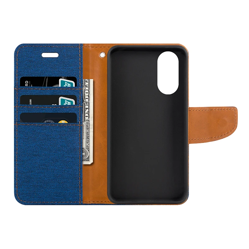 PU Flip Case For ZTE Anshin Family 5G Business Case For ZTE あんしんファミリースマホ Card Holder Silicone Photo Frame Case Wallet Cover