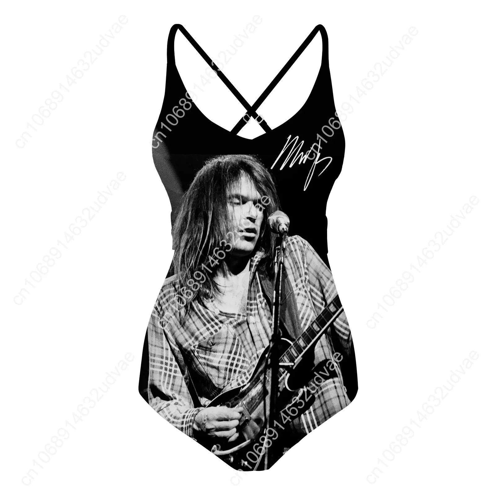 ملابس سباحة نيل يونغ للنساء، ملابس سباحة مثيرة مخصصة، ملابس سباحة لحفلات حمام السباحة والشاطئ، بيكيني صيفي، ملابس سباحة قابلة للتخصيص