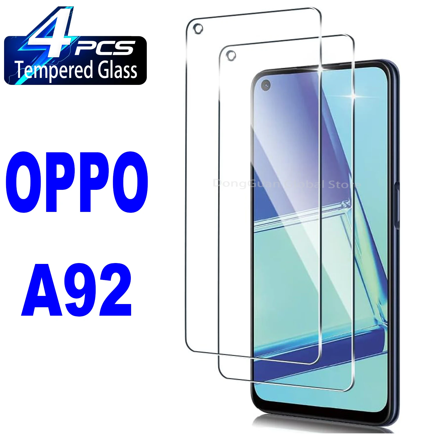 

For OPPO A92 Tempered Glass Screen Protector Glass Film