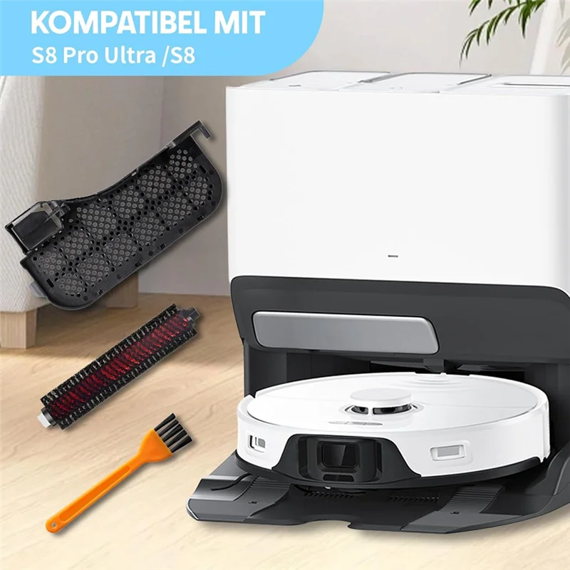 أجزاء ملحقات مجموعة مرشحات المياه لفرشاة الصيانة KEOL لفرشاة التنظيف Roborock S8 Pro Ultra / S8