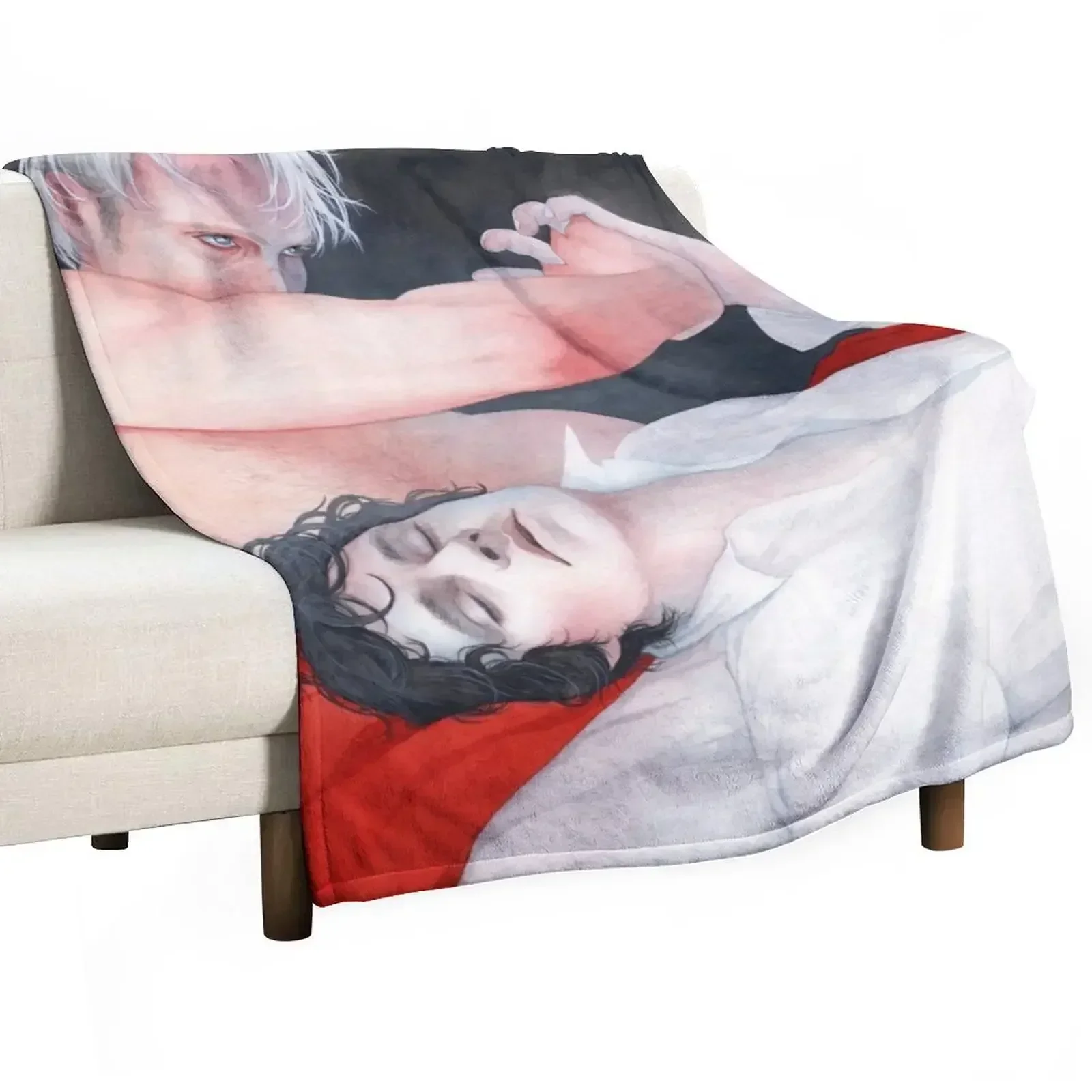 

Hannibal AU / Hannigram Throw Blanket Giant Sofa wednesday Thermals For Travel warm for winter Blankets