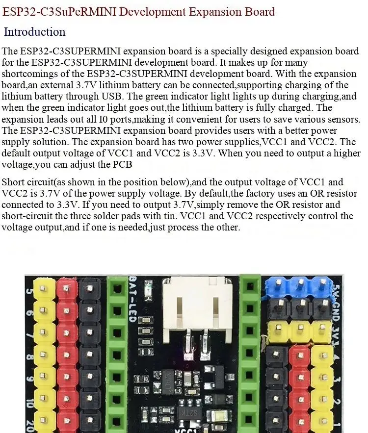 ESP32-C3 Entwicklungsboard, ESP32 SuperMini Entwicklungsboard, ESP32 Entwicklungsboard, WLAN, Bluetooth – Detail 4