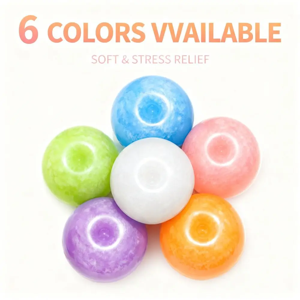 Durable Super Soft Fidget Squishy Colorful Slow Rising Ball Quick-rebound Squeeze 6cm Pinch Sensory Fidget Adults
