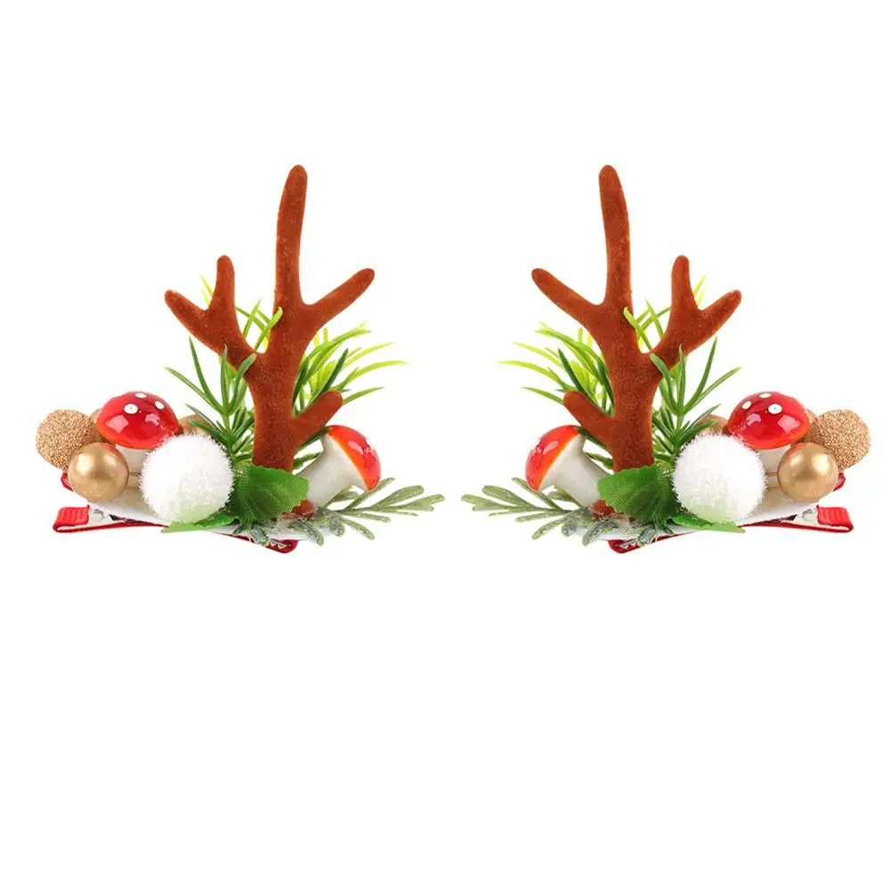 

Милые заколки для волос с рогами, рождественская заколка для волос, заколки в виде сердца и лося для девочек, рождественская зимняя заколка для волос, детский головной убор, аксессуары для волос с рогами