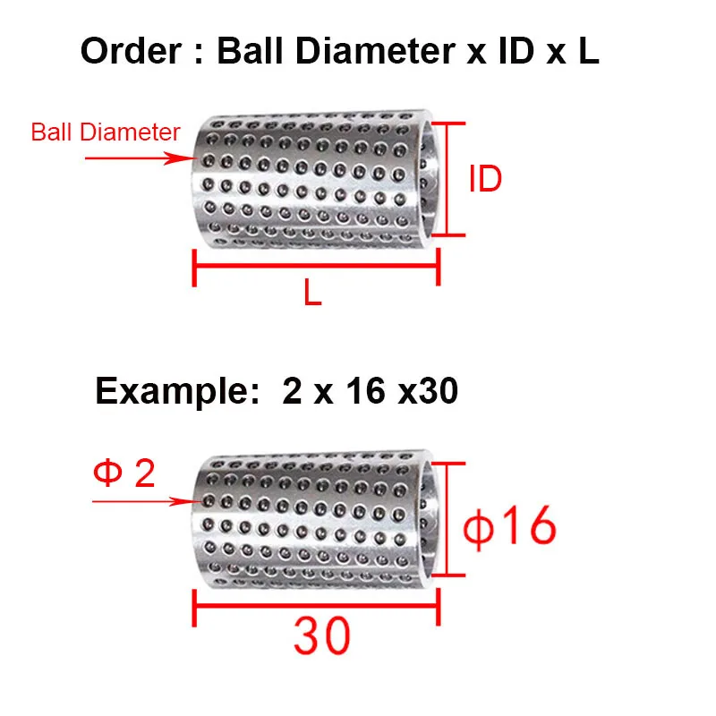 2PCS/5PCS Aluminum Alloy Ball Cage Bushing Linear Guide Rail Retainer for Precise Mold Alignment Stamping Die Parts