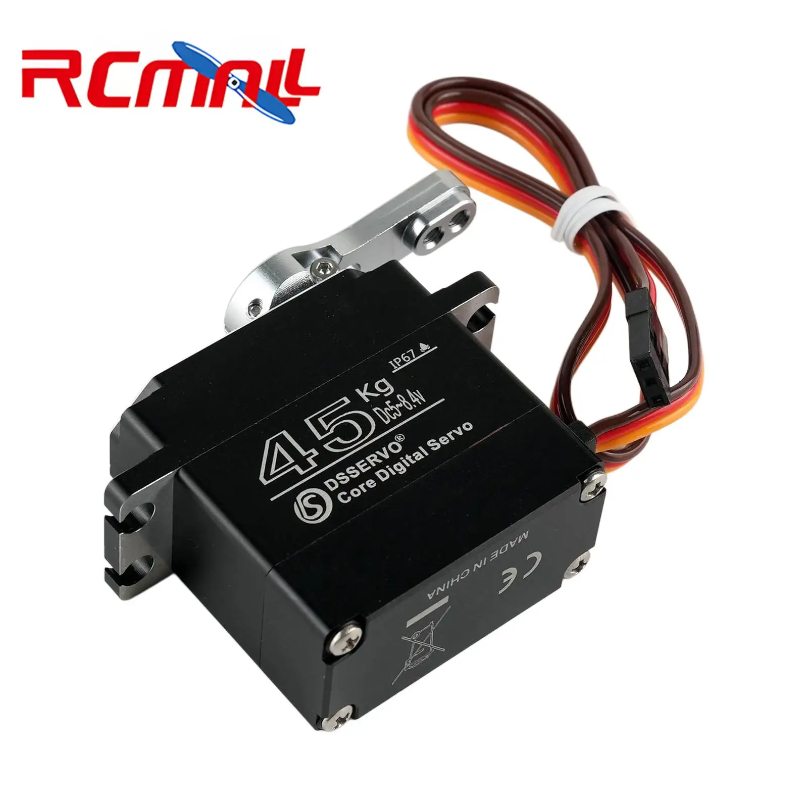 DS3345 45kg High Torque Digital Servo Iron Core Motor Metal Gear IP67 Waterproof RC Steering Servo for 1/8 1/10 RC Car Robot