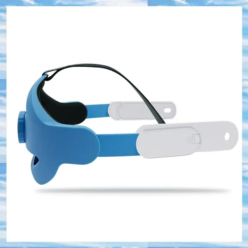 

T31C-VR Headset Strap For Oculus Quest 3 Adjustable Enhanced Head Cushion Wearing Head Strap For Oculus Quest 3 Easy To Use Blue