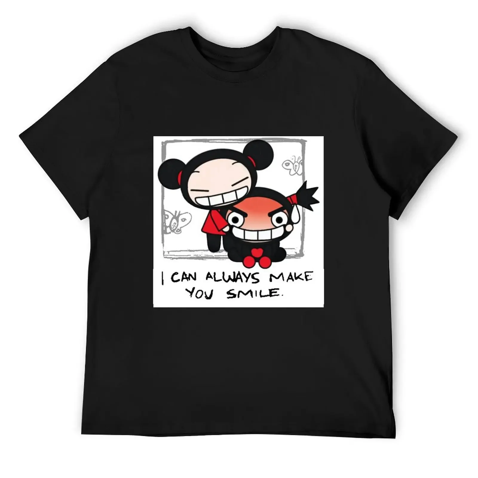 

I Can Always Make You Smile meme - Pucca Funny Love T-Shirt sweat Short sleeve tee mens white t shirts