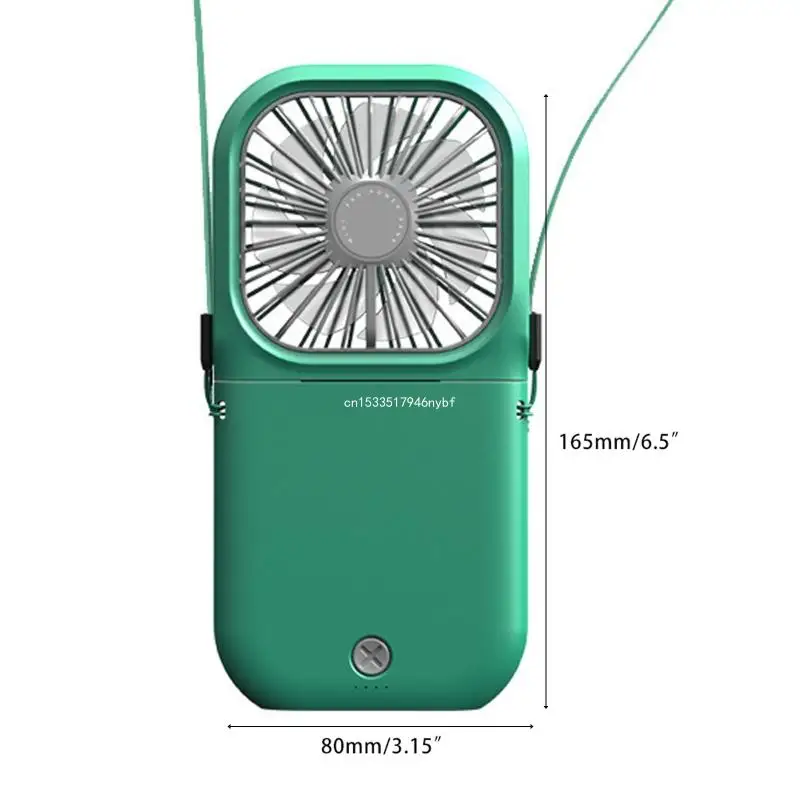 전원 은행 넥 밴드 팬용 핸즈프리 데스크 팬 충전식 미니 USB 넥 팬 Dropship