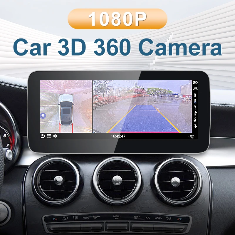 

3D 360 Panoramic 8K AHD1080P 720P Car Camera Rear+Front+Side SN307-WDR For Android Auto 360APP Surround View 4 Cameras fisheye