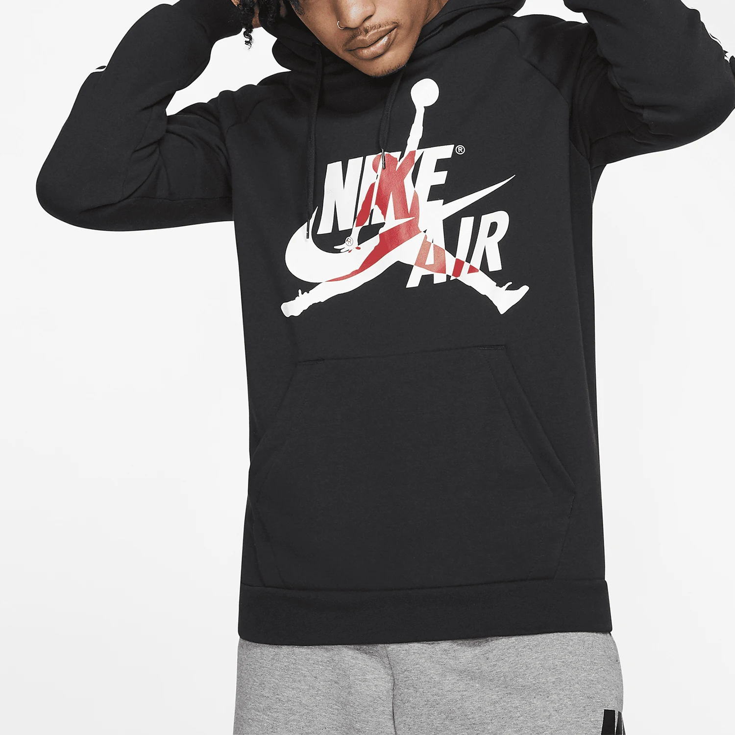 

Nike genuine JORDAN JUMPMAN CLASS men's fleece pullover hooded sweatshirt BV6011-010